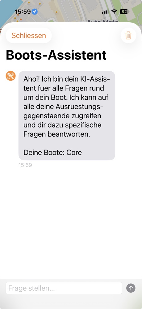 KI-Bootsassistent im Chat